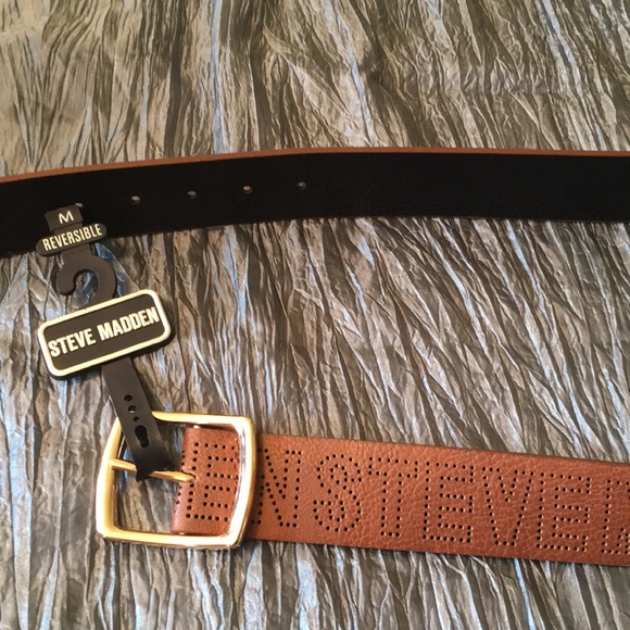 steve madden leather belt